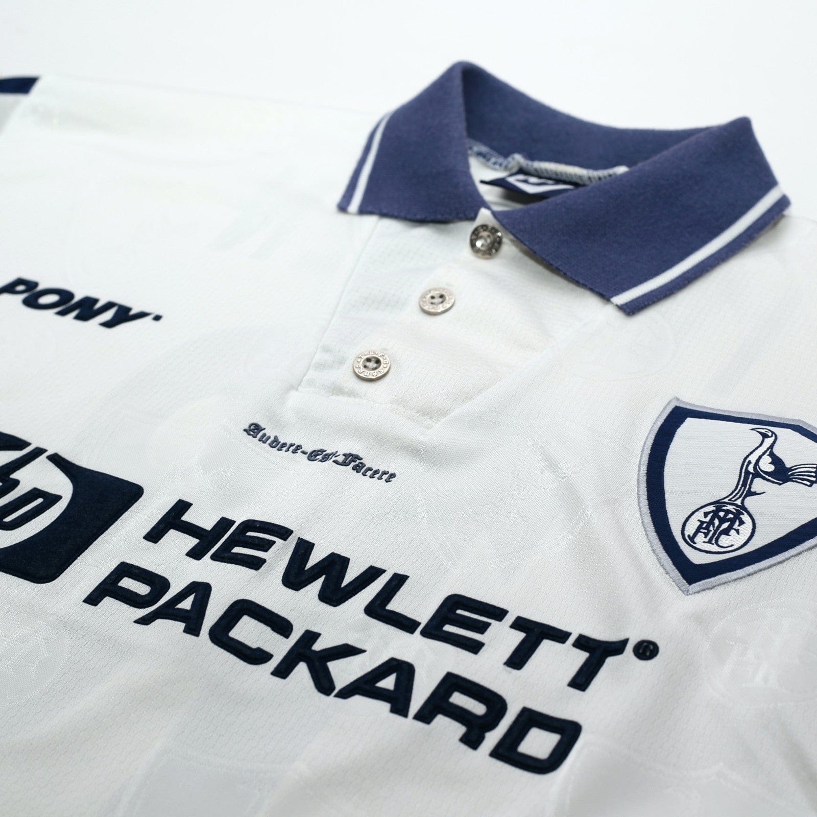 1995/97 Iversen #18 Tottenham Hotspur Vintage PONY Home Football Shirt (L)