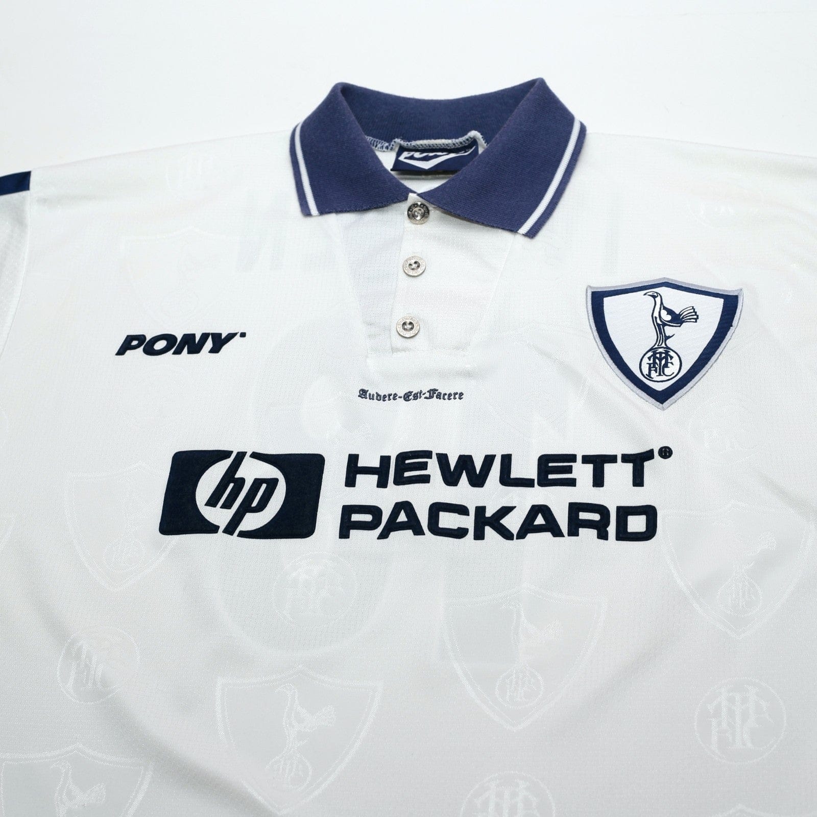 1995/97 Iversen #18 Tottenham Hotspur Vintage PONY Home Football Shirt (L)
