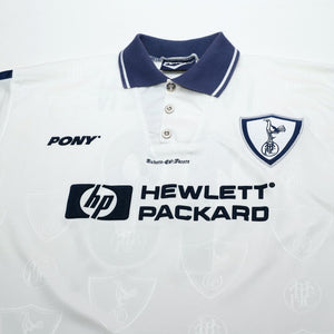 1995/97 Iversen #18 Tottenham Hotspur Vintage PONY Home Football Shirt (L)