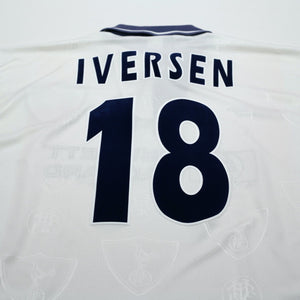 1995/97 Iversen #18 Tottenham Hotspur Vintage PONY Home Football Shirt (L)