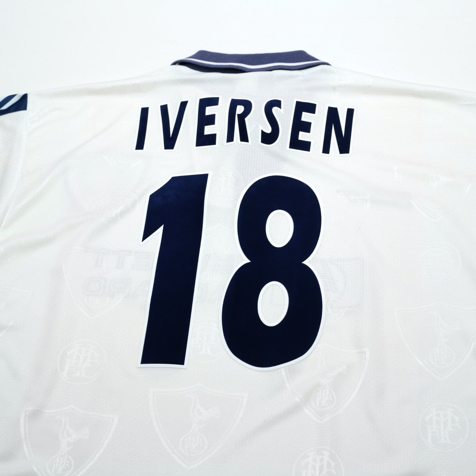 1995/97 Iversen #18 Tottenham Hotspur Vintage PONY Home Football Shirt (L)