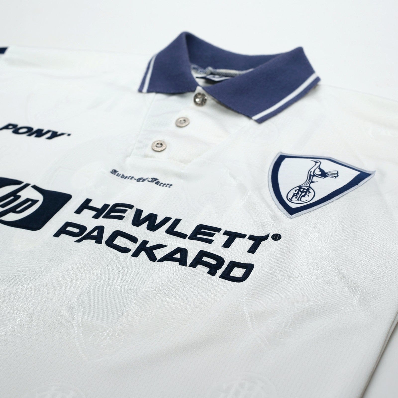 1995/97 Iversen #18 Tottenham Hotspur Vintage PONY Home Football Shirt (L)