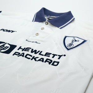 1995/97 Iversen #18 Tottenham Hotspur Vintage PONY Home Football Shirt (L)
