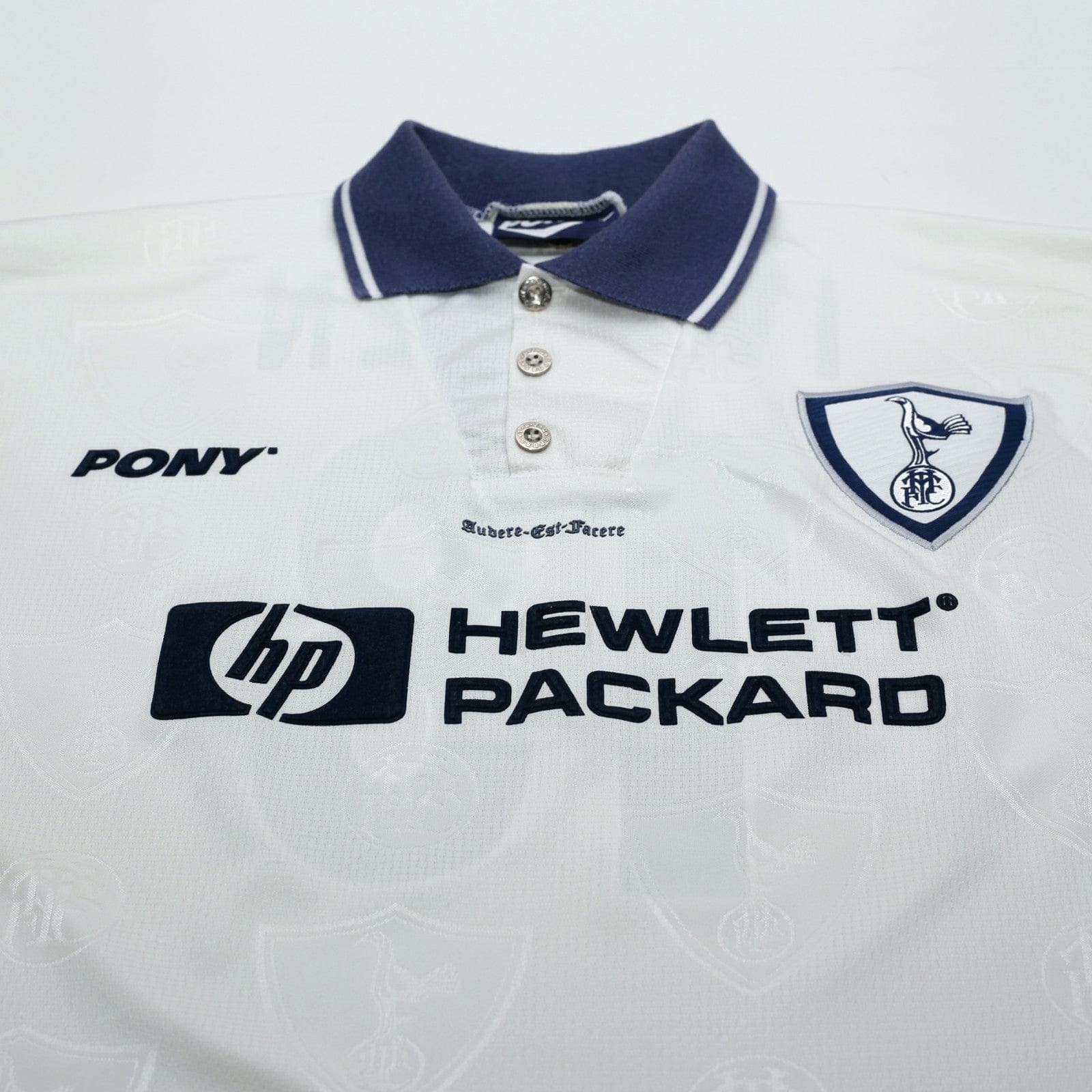 1995/97 Iversen #18 Tottenham Hotspur Vintage PONY Home Football Shirt (L)