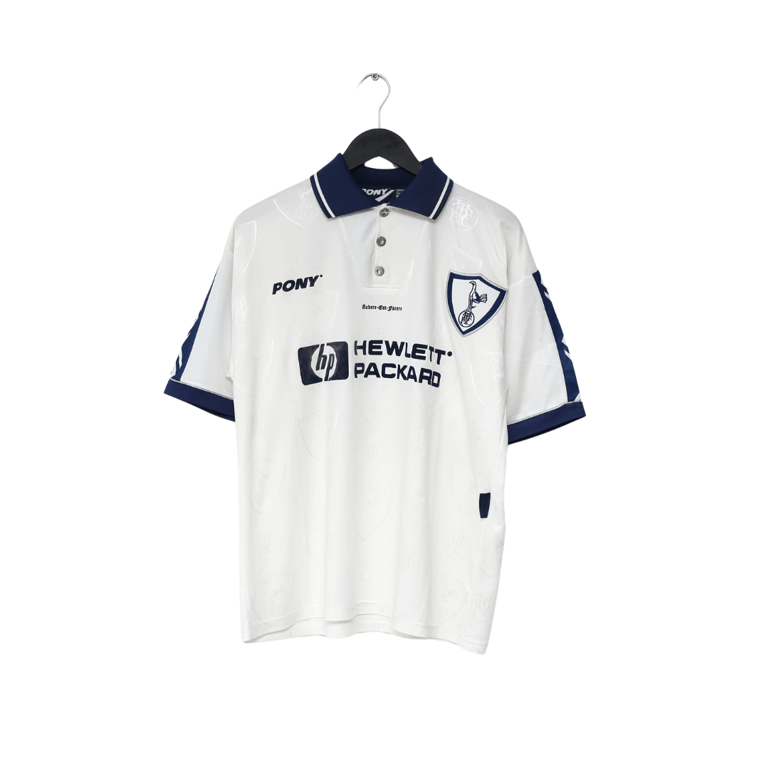 1995/97 IVERSEN #18 Tottenham Hotspur Vintage PONY Home Football Shirt (L)