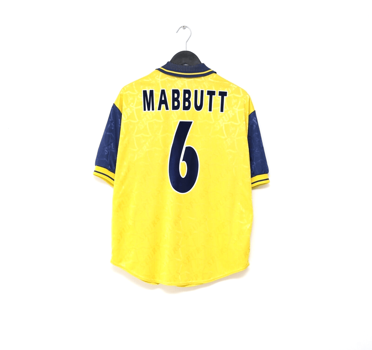 1995/97 MABBUTT #6 Tottenham Hotspur Vintage PONY Away Football Shirt (M)