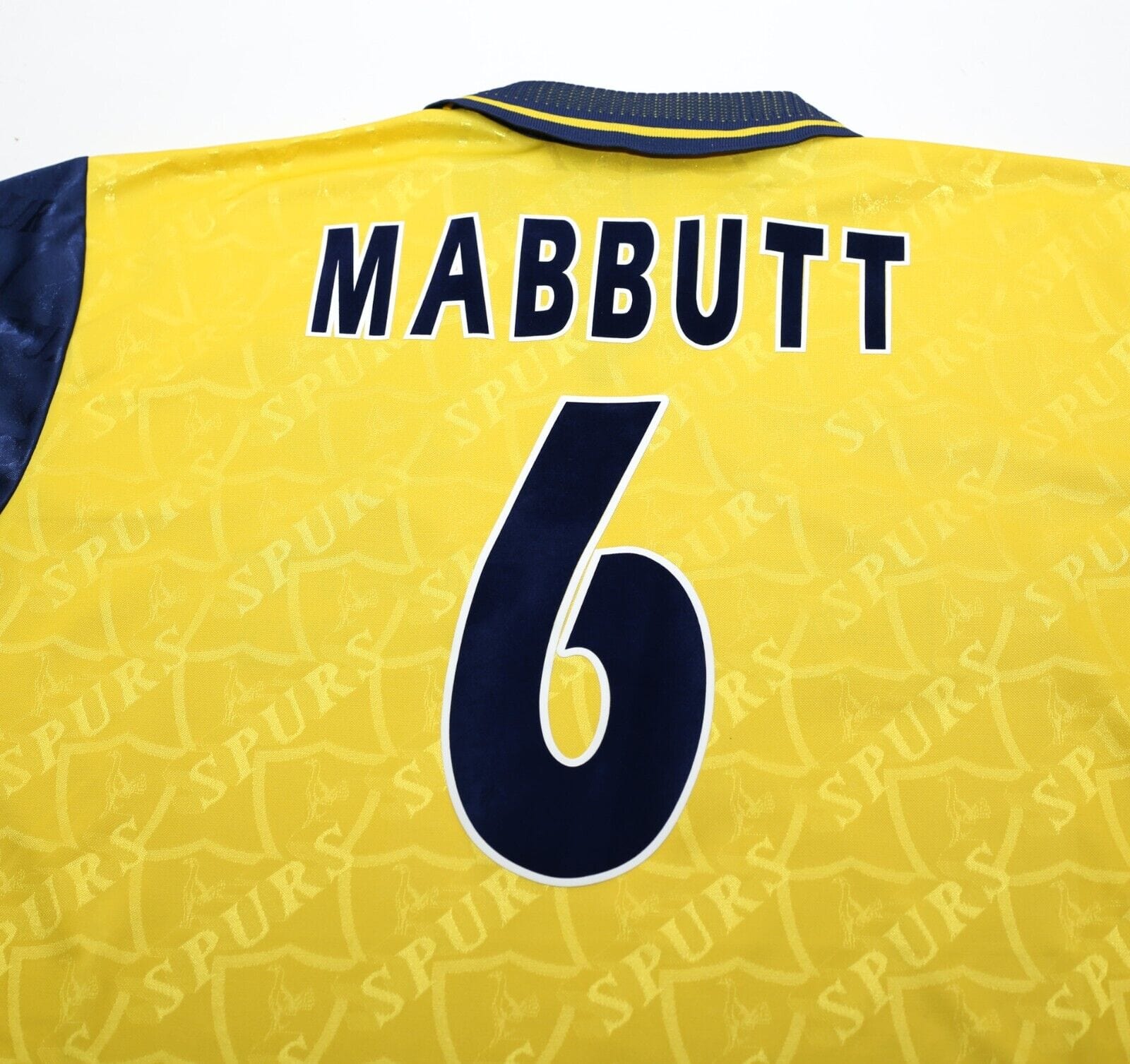 1995/97 MABBUTT #6 Tottenham Hotspur Vintage PONY Away Football Shirt (M)