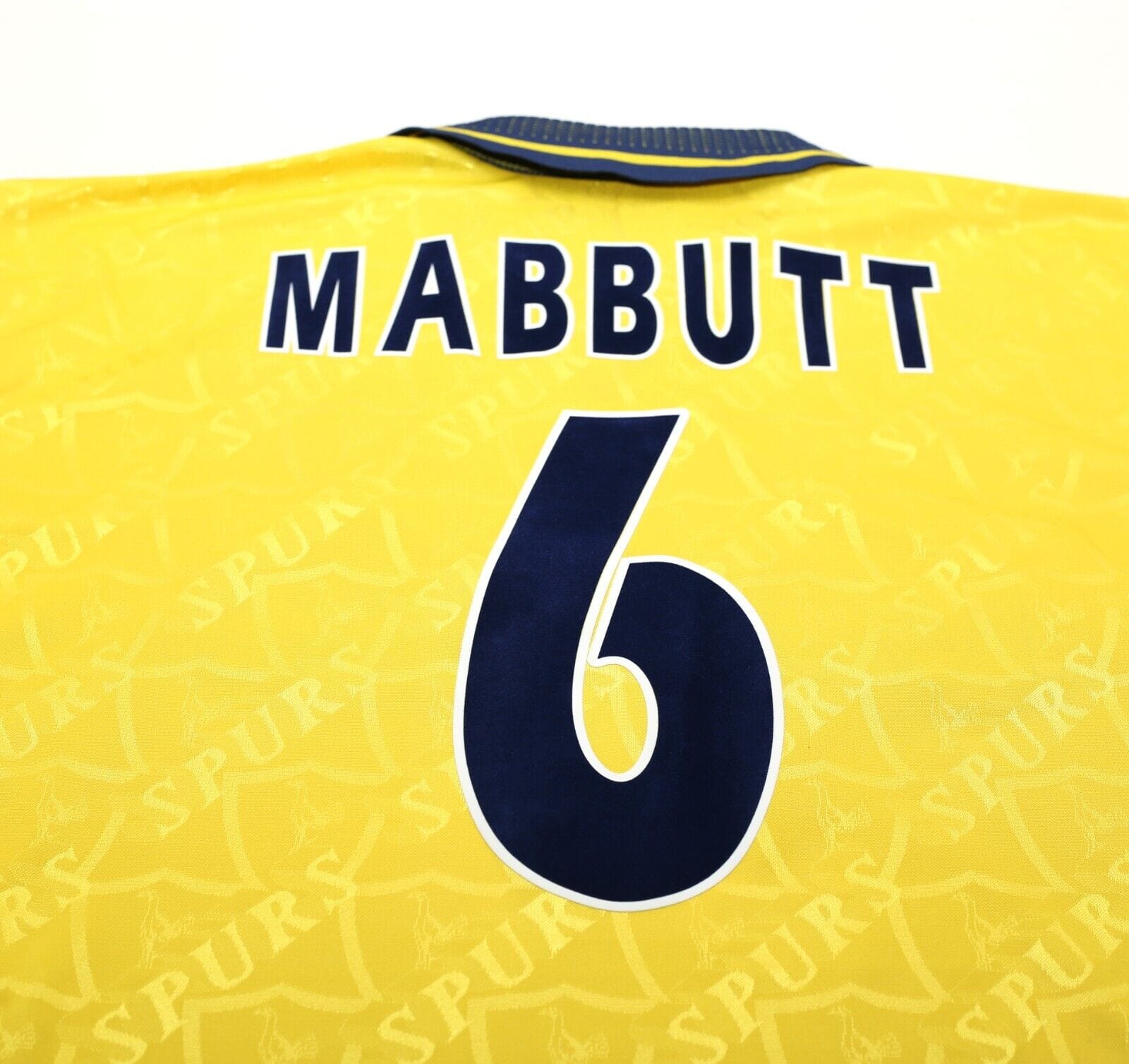 1995/97 MABBUTT #6 Tottenham Hotspur Vintage PONY Away Football Shirt (M)