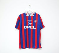1995/97 MATTHÄUS #10 Bayern Munich Vintage adidas Football Shirt (XL)