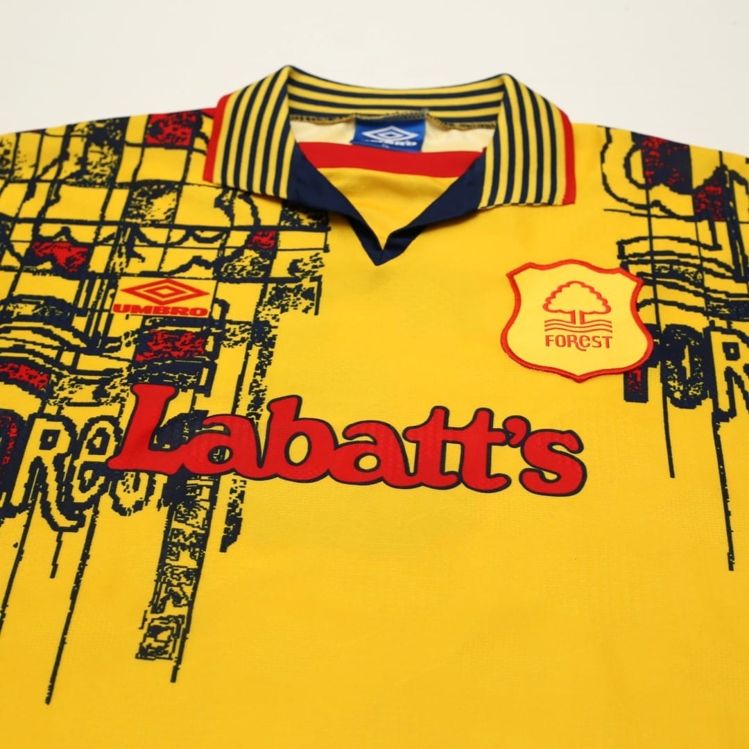 1995/97 Pearce #3 Nottingham Forest Vintage Away Football Shirt (XL)