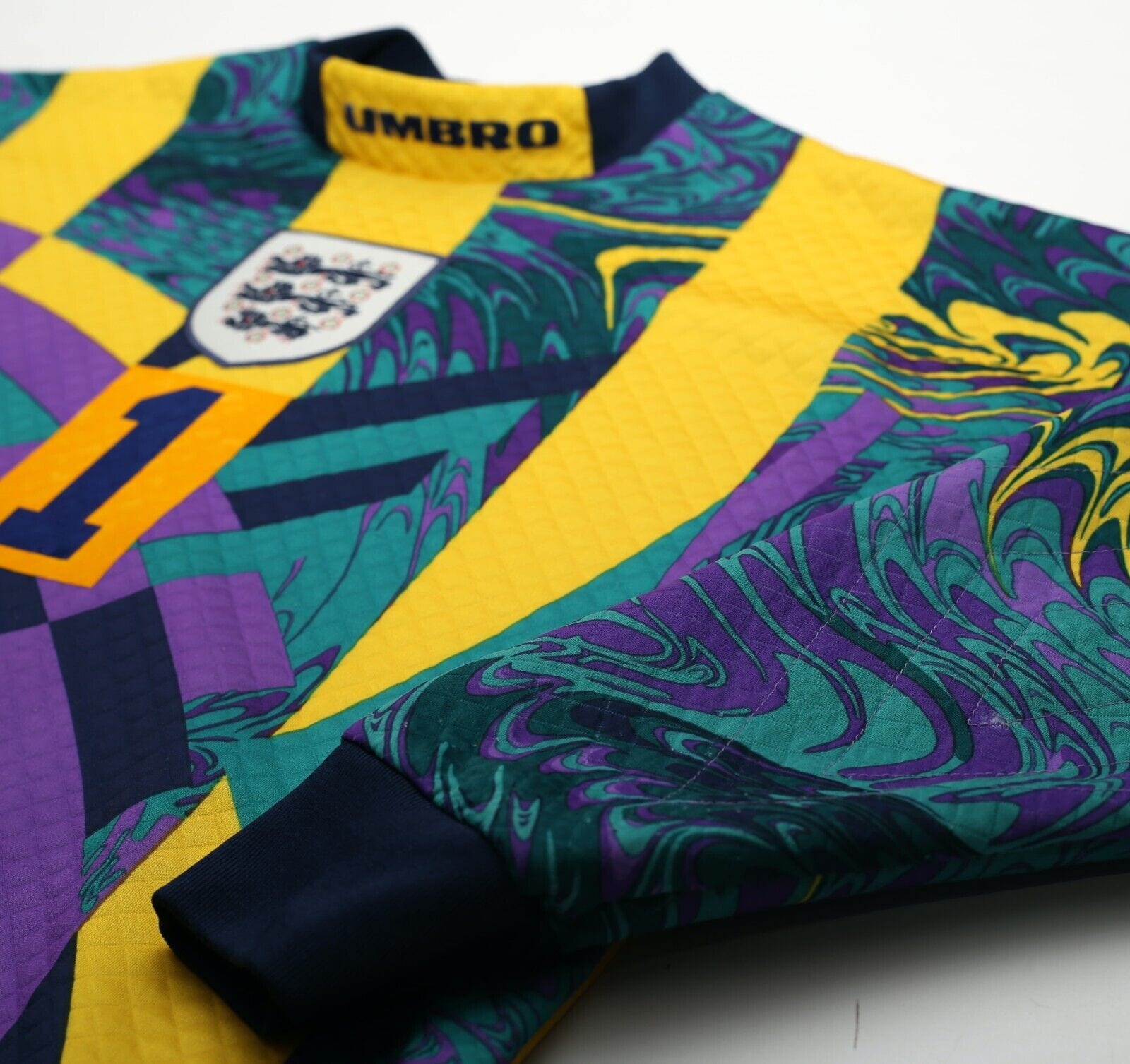 【正規品】UMBRO England 1997 SEAMAN 1 ENGLAND 1997 1998 HOME SHIRT FOOTBALL SOCCER JERSEY UMBRO