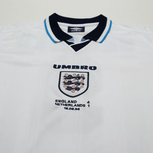 1995/97 Shearer #9 England Retro Umbro Football Shirt (L) Euro 96 Netherlands