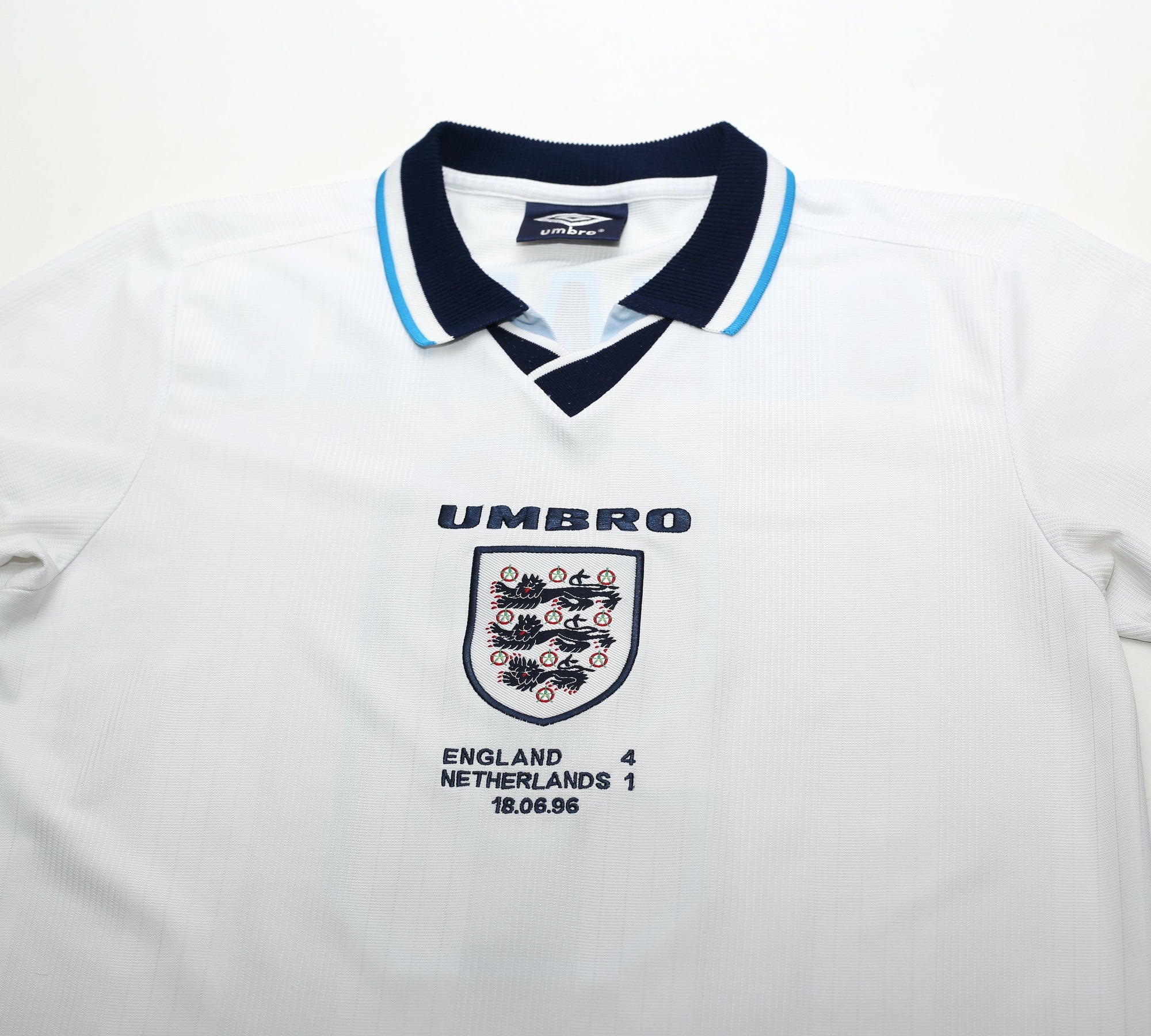 1995/97 SHEARER #9 England Retro Umbro Football Shirt (M) Euro 96 Netherlands