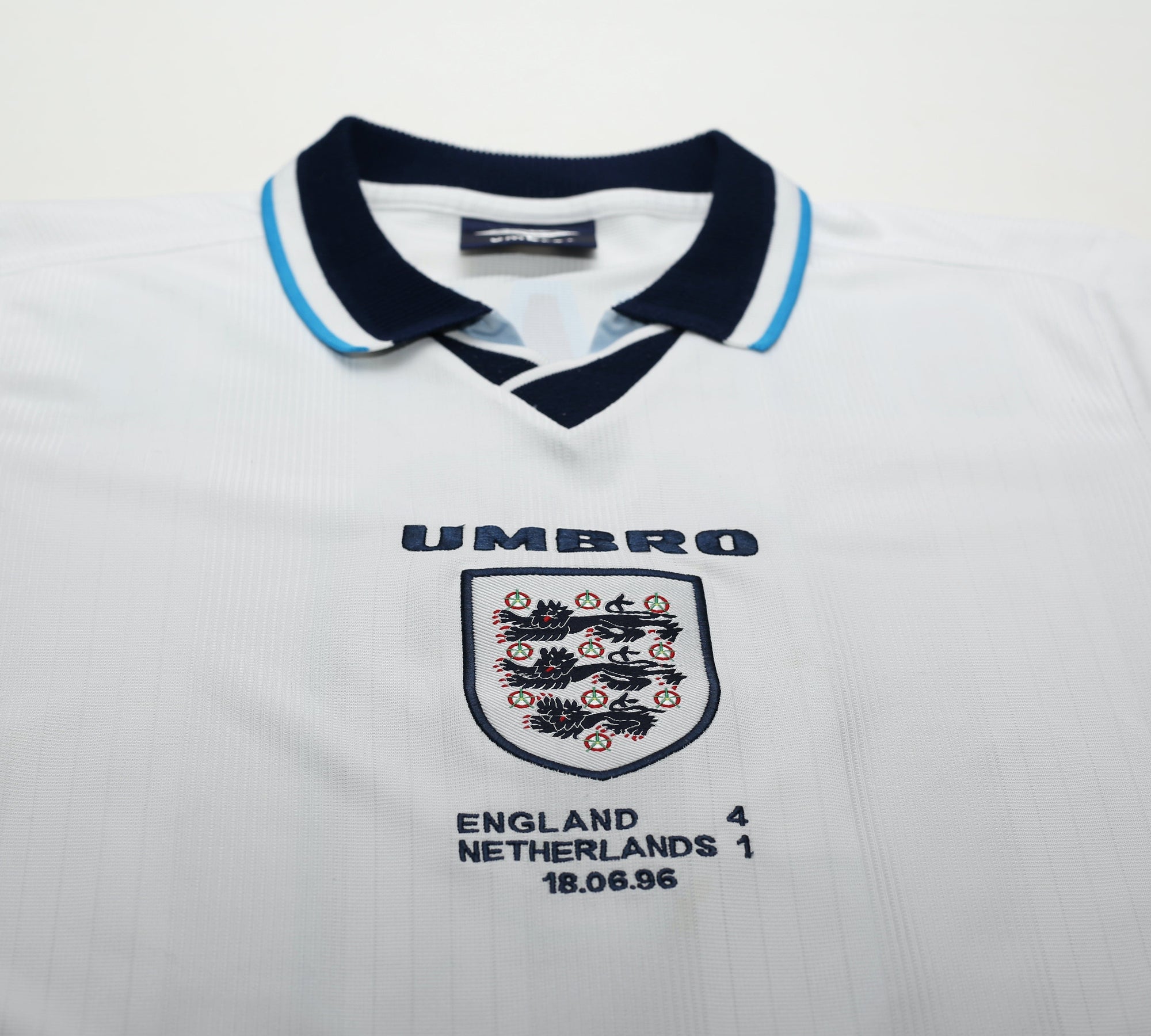 1995/97 SHEARER #9 England Retro Umbro Football Shirt (M) Euro 96 Netherlands