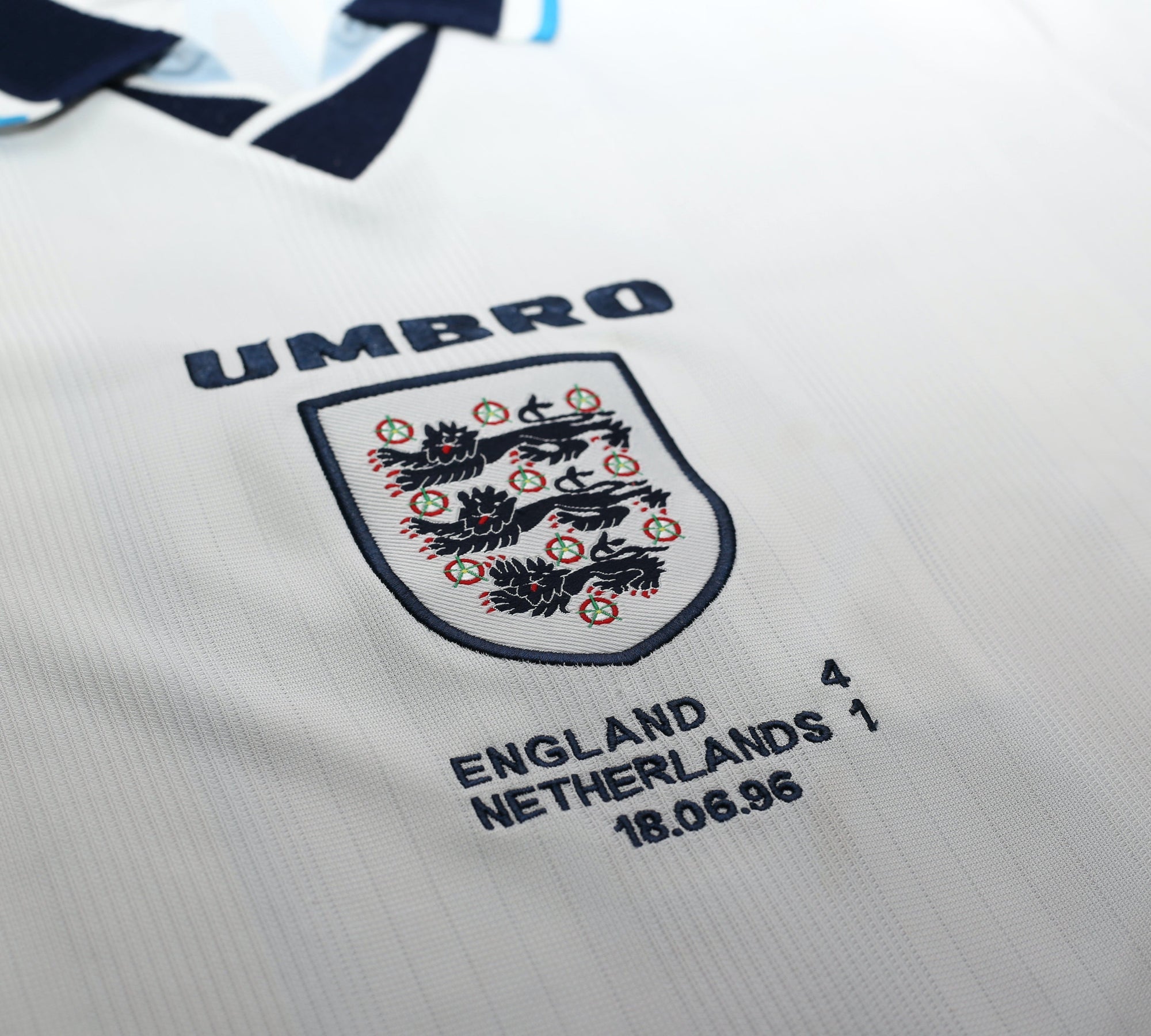 1995/97 SHEARER #9 England Retro Umbro Football Shirt (M) Euro 96 Netherlands