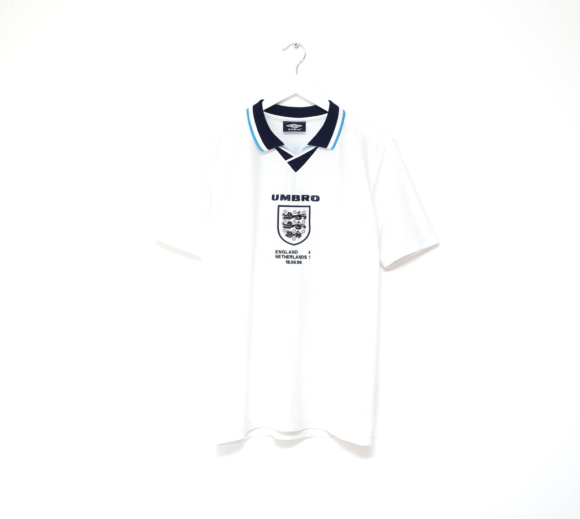 1995/97 SHEARER #9 England Retro Umbro Football Shirt (M) Euro 96 Netherlands
