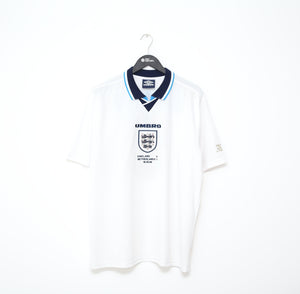 1995/97 SHEARER #9 England Retro Umbro Football Shirt (XL) Euro 96 Netherlands