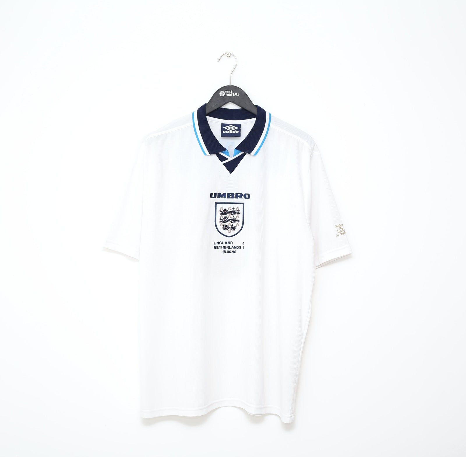 1995/97 SHEARER #9 England Retro Umbro Football Shirt (XL) Euro 96 Netherlands