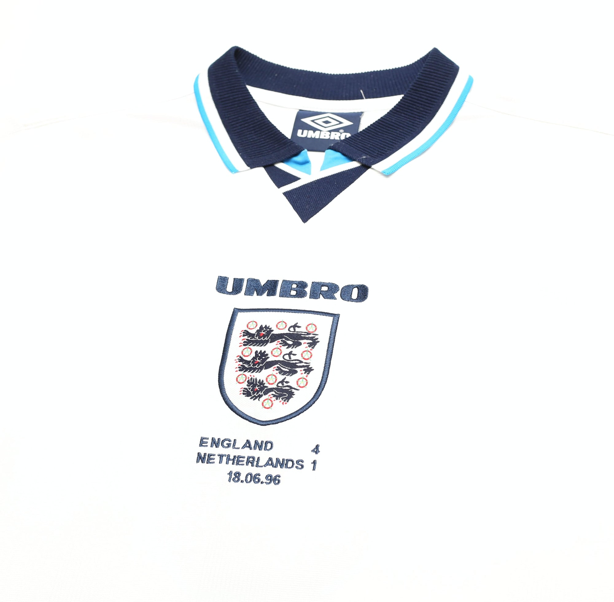 1995/97 SHEARER #9 England Retro Umbro Football Shirt (XL) Euro 96 Netherlands