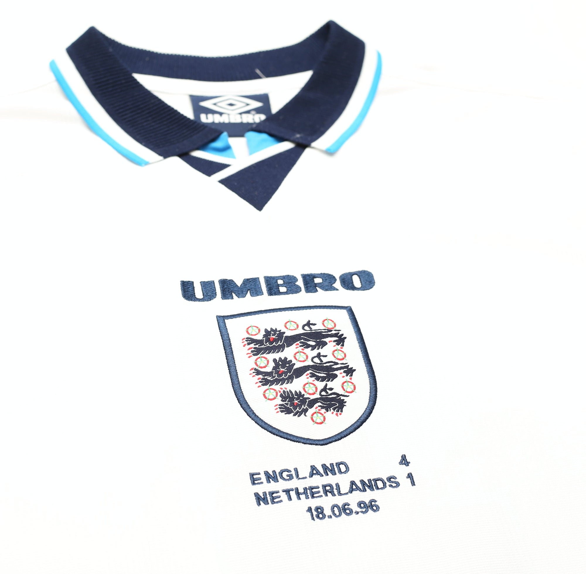 1995/97 SHEARER #9 England Retro Umbro Football Shirt (XL) Euro 96 Netherlands