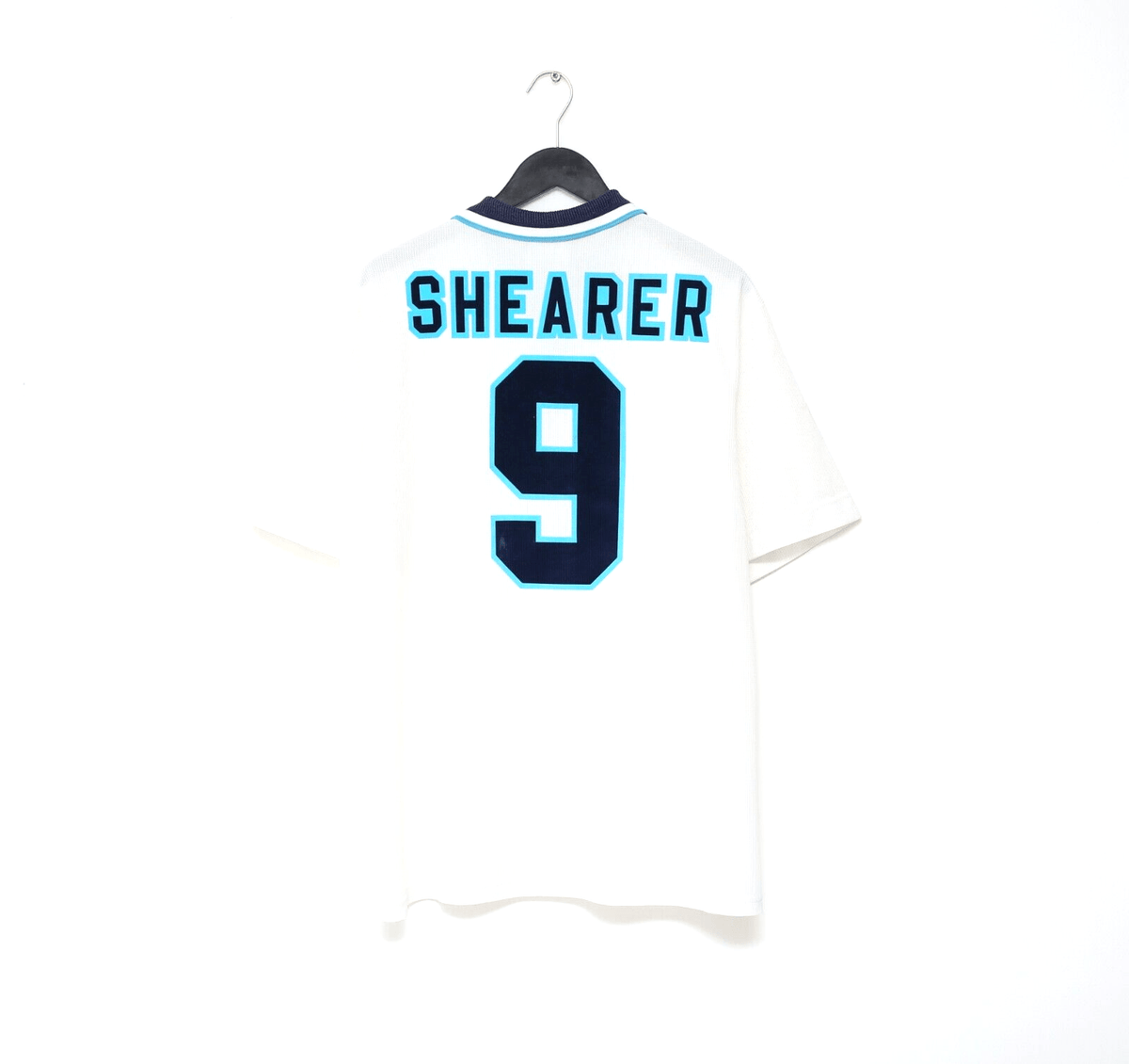 1995/97 SHEARER #9 England Vintage Umbro Football Shirt (L/XL) Euro 96