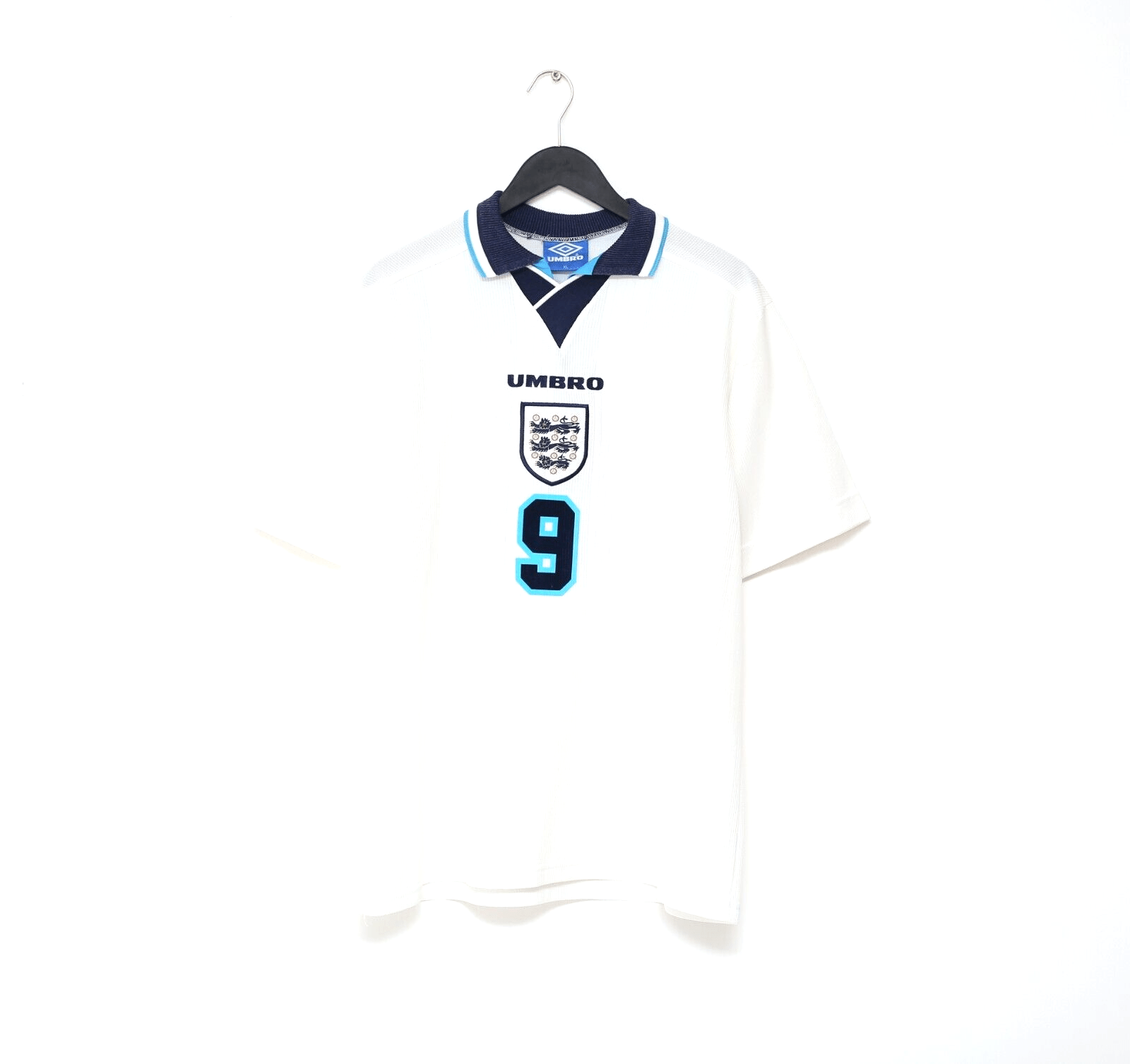 1995/97 Shearer #9 England Vintage Umbro Football Shirt (L/XL