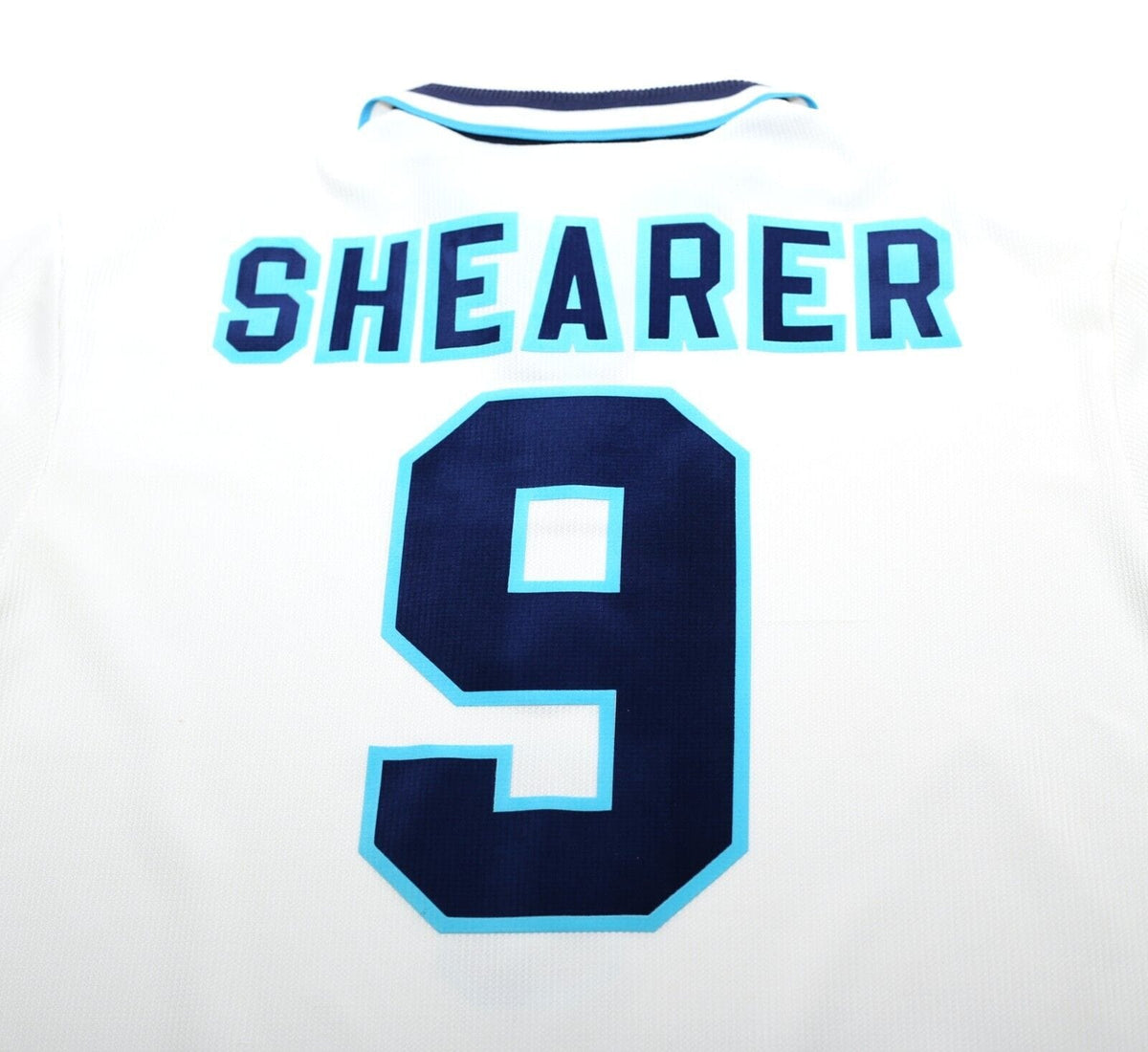 1995/97 SHEARER #9 England Vintage Umbro Home Football Shirt (XL) Euro 96