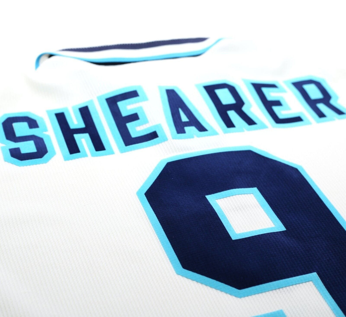 1995/97 SHEARER #9 England Vintage Umbro Home Football Shirt (XL) Euro 96