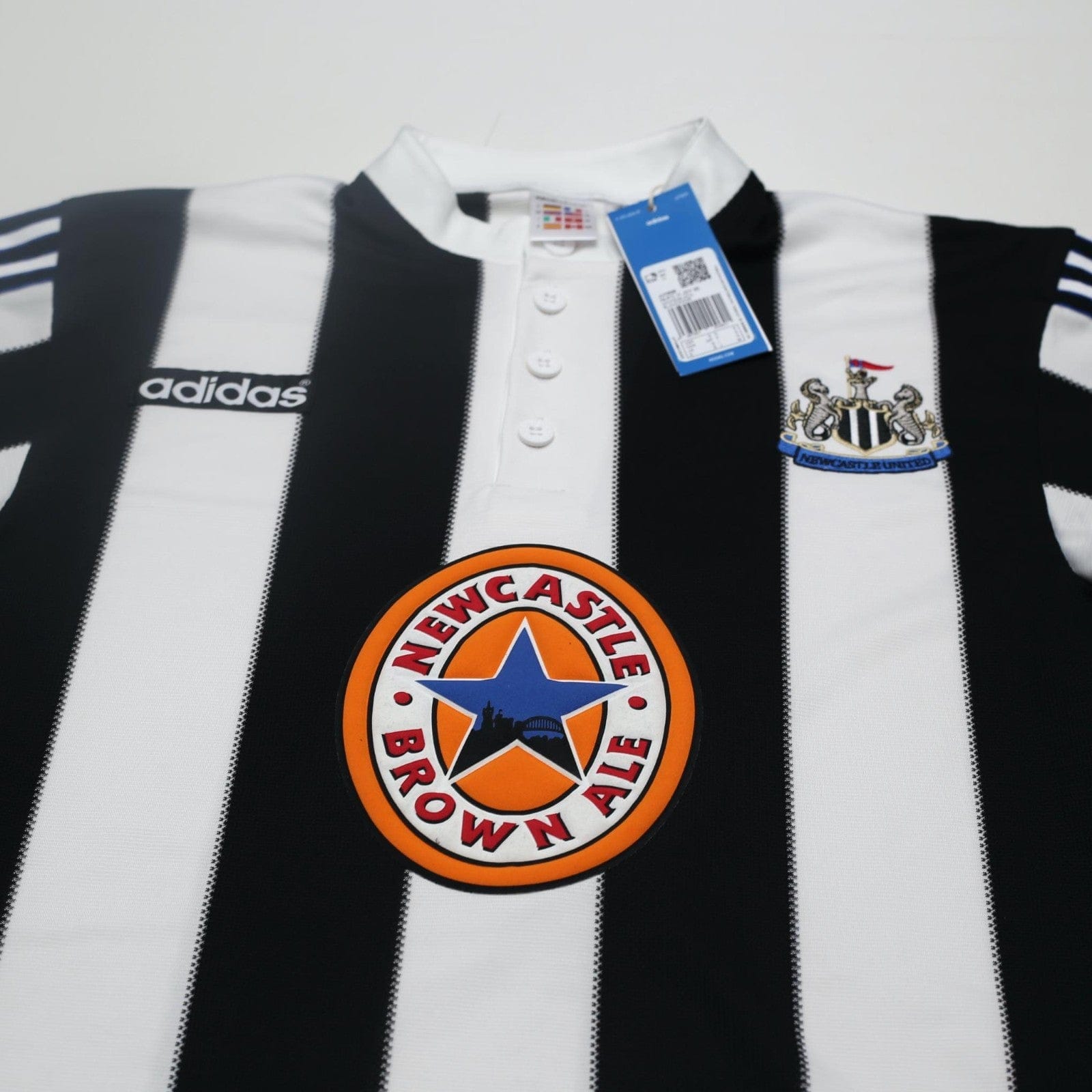 1995/97 Shearer #9 Newcastle United Retro adidas Football Shirt (S) BNWT