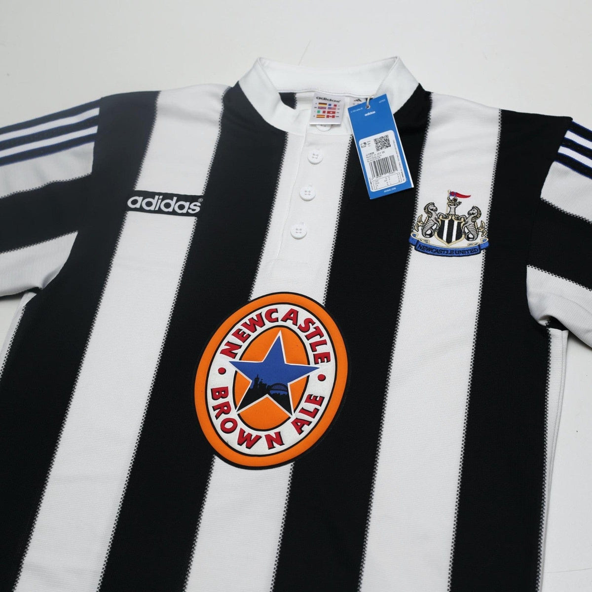 1995/97 Shearer #9 Newcastle United Retro adidas Football Shirt (S) BNWT