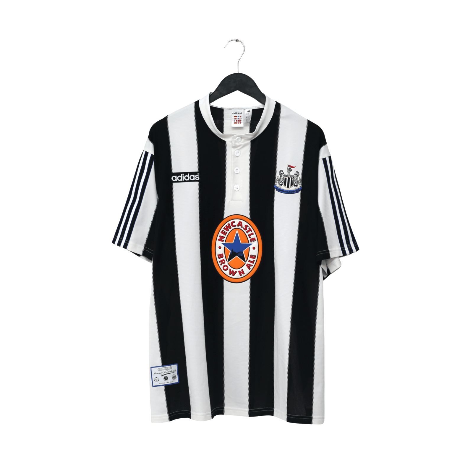 1995/97 Shearer #9 Newcastle United Retro adidas Football Shirt (XXL)