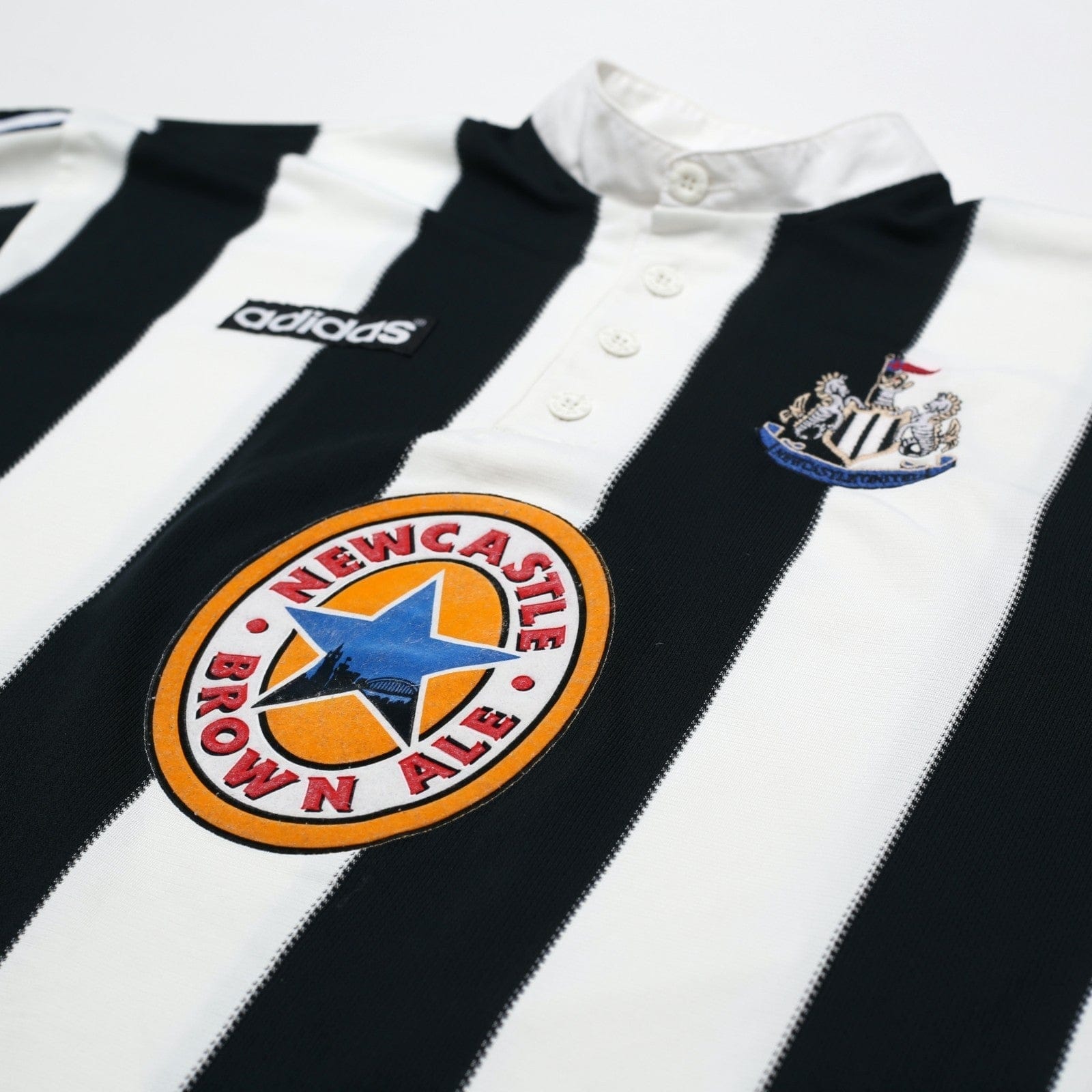 1995/97 Shearer #9 Newcastle United Vintage adidas Football Shirt (M)