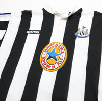 1995/97 SHEARER #9 Newcastle United Vintage adidas Home Football Shirt (XXL)