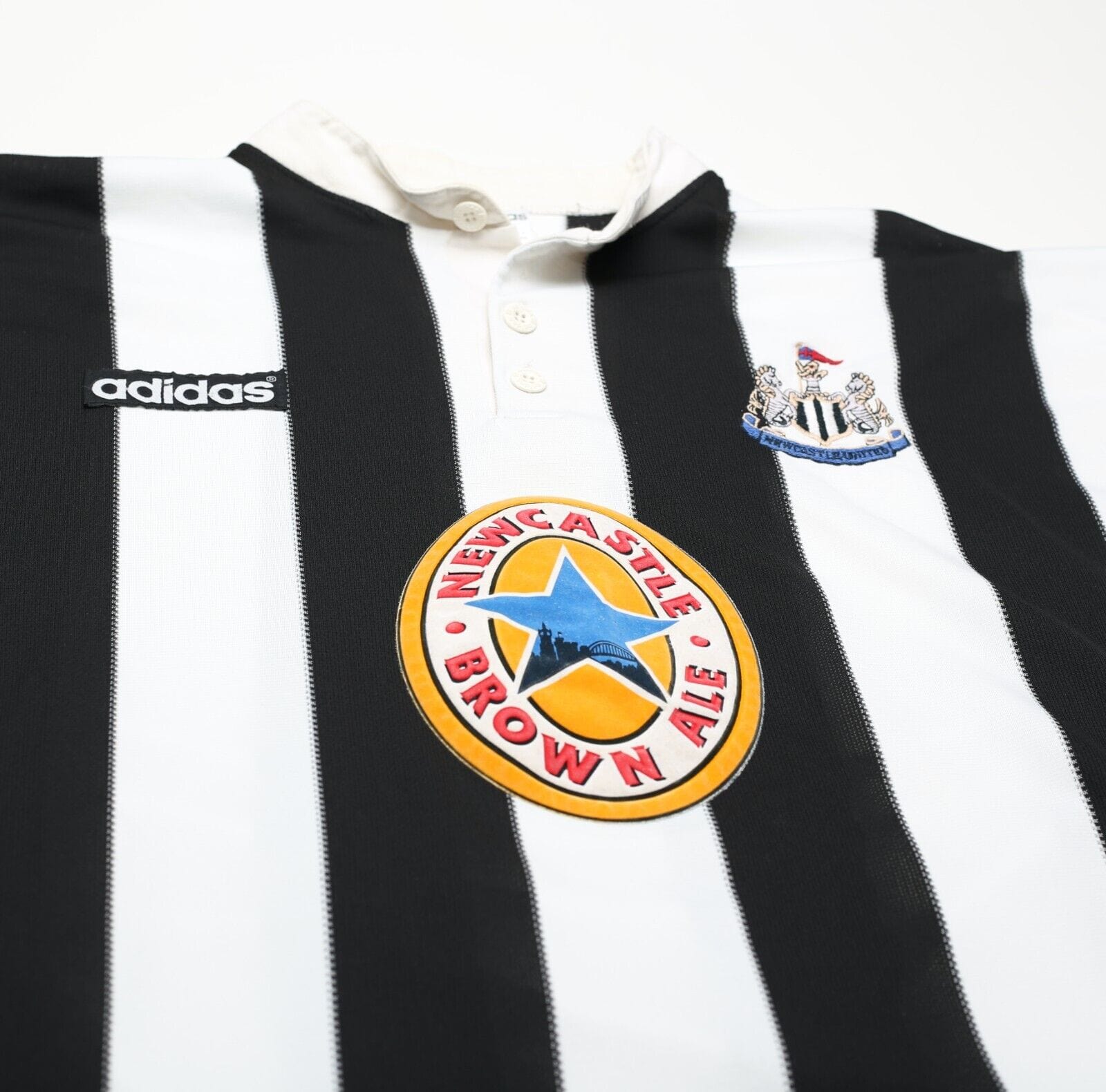 1995/97 SHEARER #9 Newcastle United Vintage adidas Home Football Shirt (XXL)