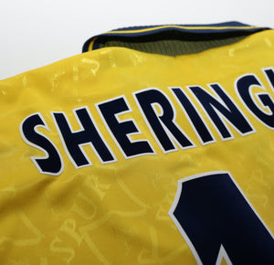 1995/97 SHERINGHAM #10 Tottenham Hotspur Vintage PONY Long Sleeve Third Football Shirt (L)