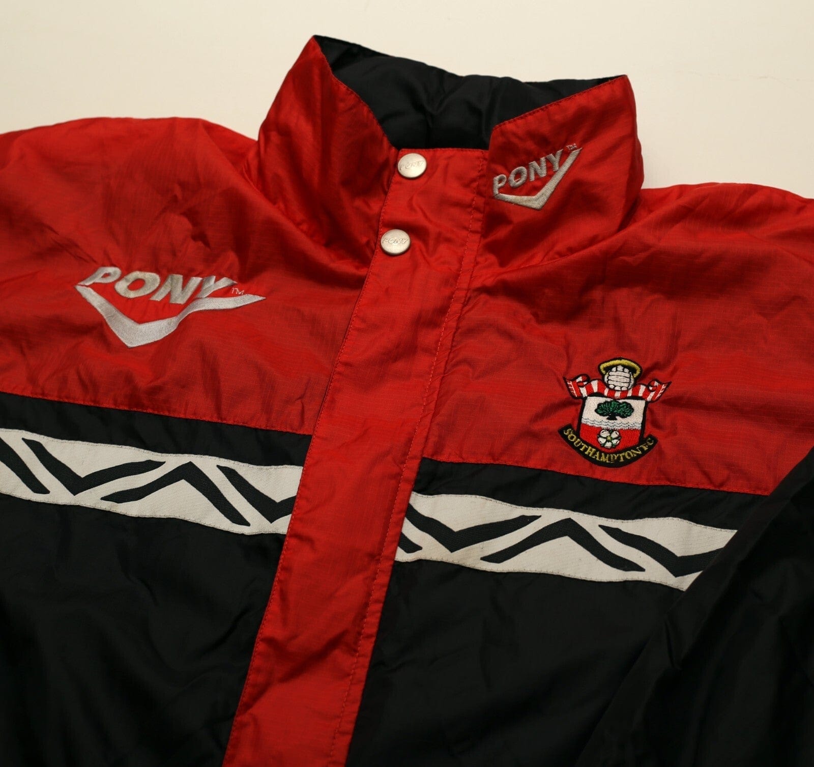 1995/97 SOUTHAMPTON Vintage PONY Football Rain Coat Training Jacket (S/M)