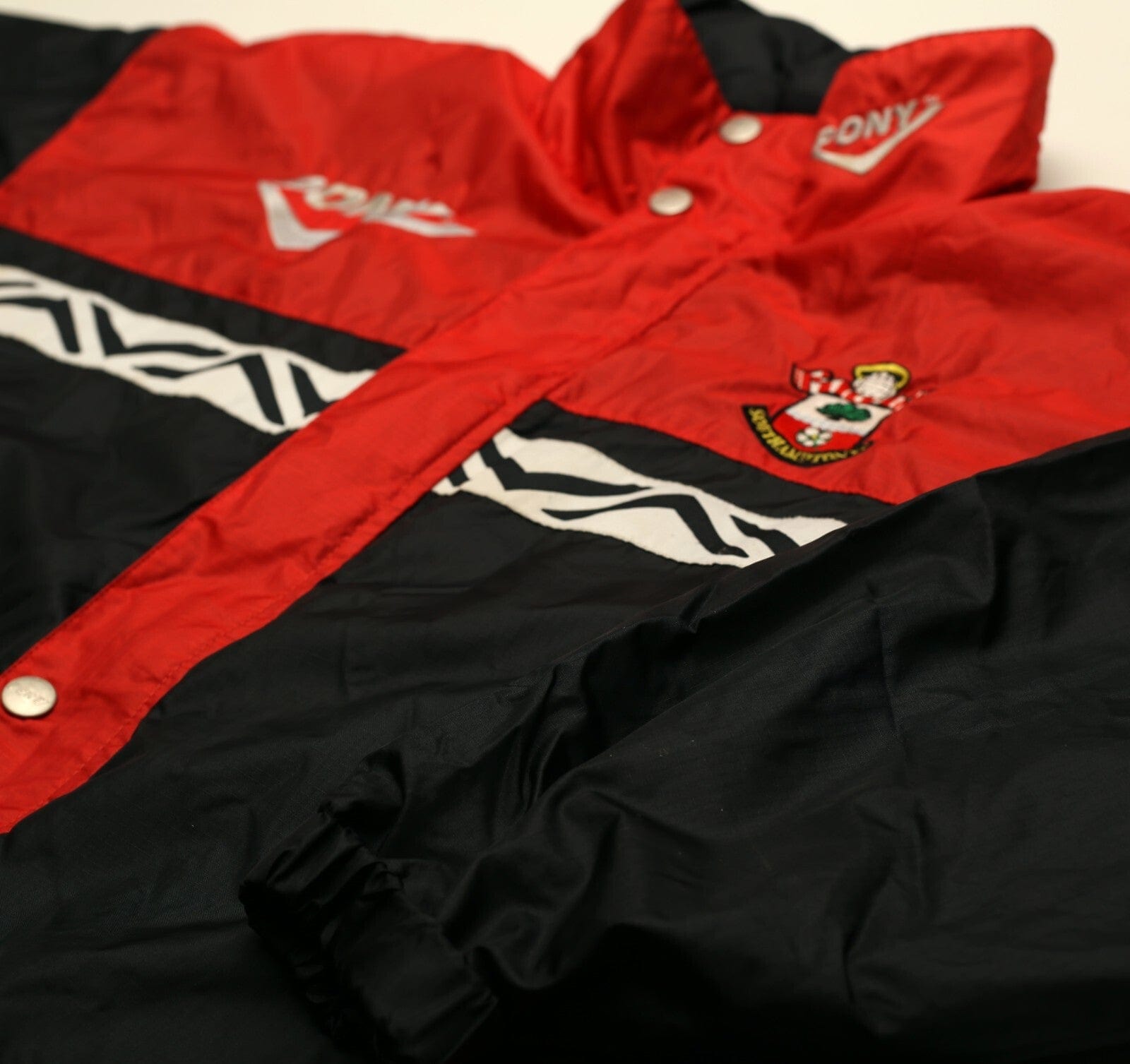 1995/97 SOUTHAMPTON Vintage PONY Football Rain Coat Training Jacket (S/M)