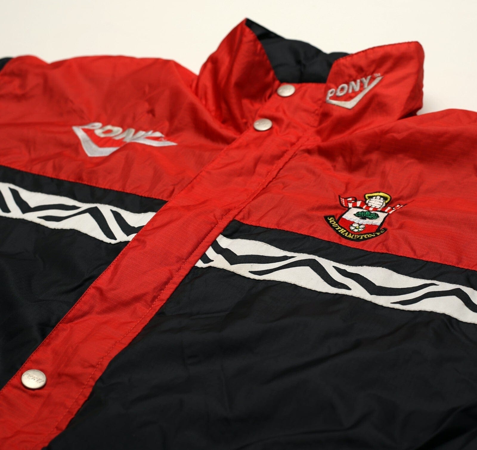 1995/97 SOUTHAMPTON Vintage PONY Football Rain Coat Training Jacket (S/M)
