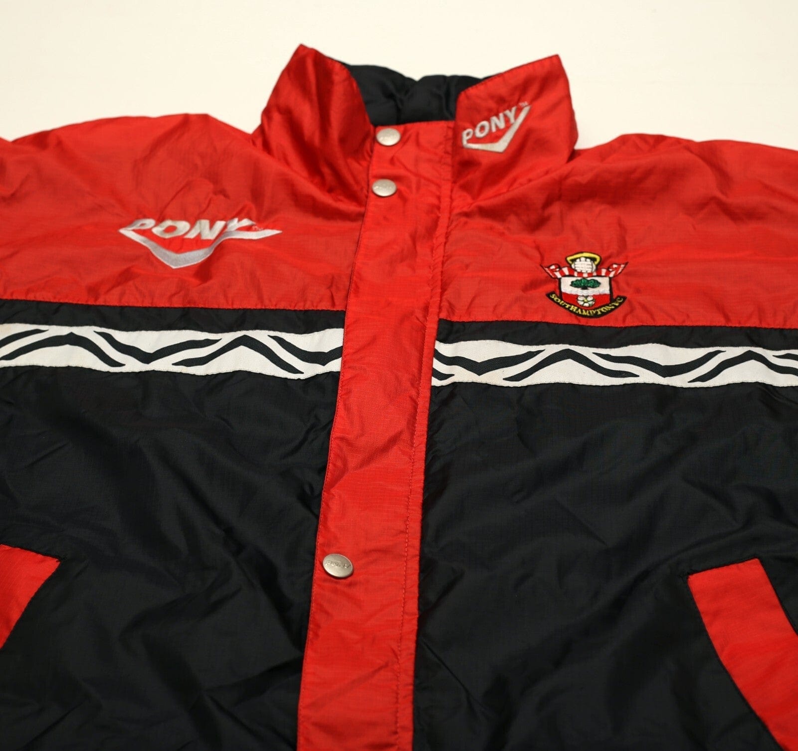 1995/97 SOUTHAMPTON Vintage PONY Football Rain Coat Training Jacket (S/M)
