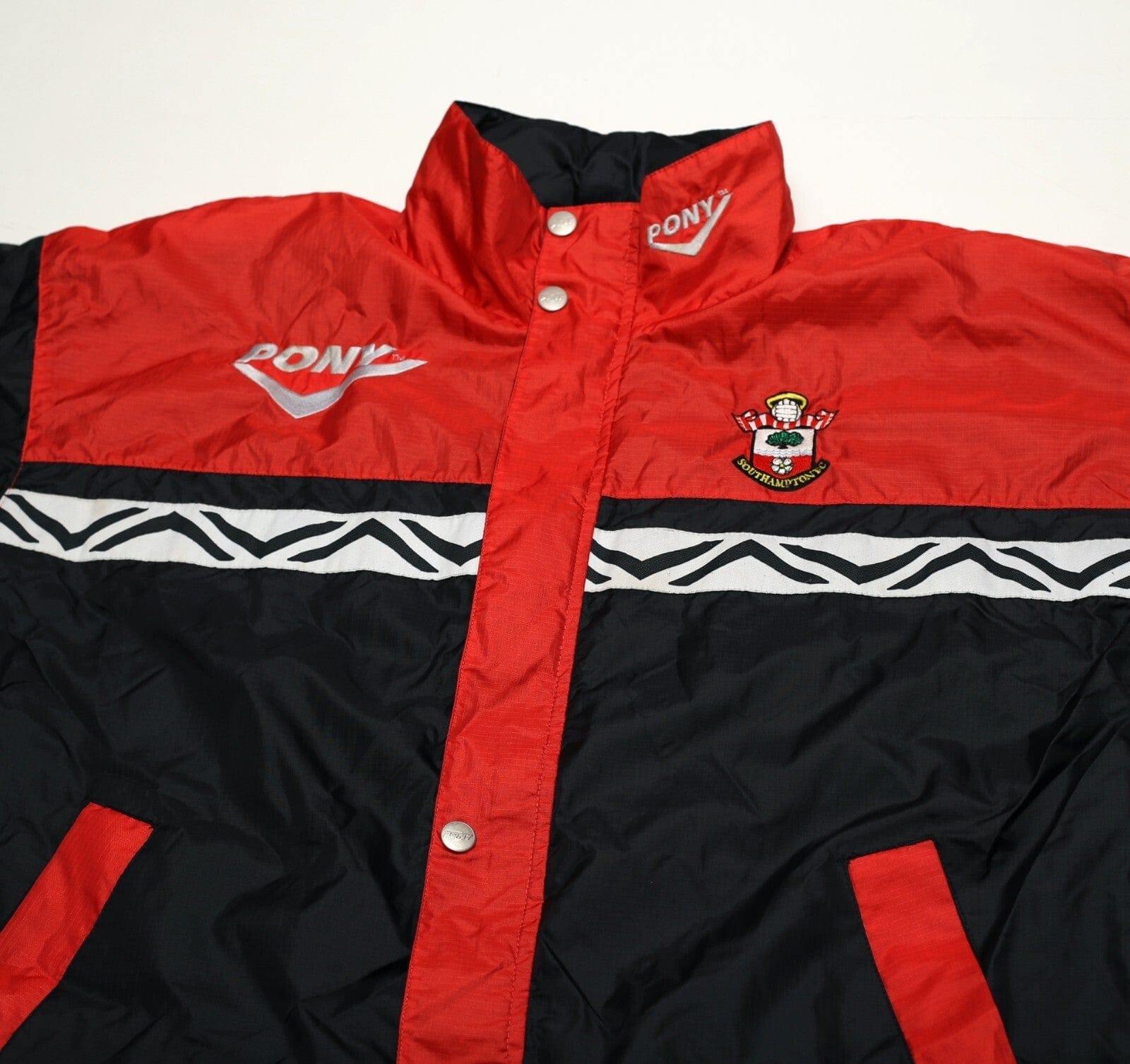 1995/97 SOUTHAMPTON Vintage PONY Football Rain Coat Training Jacket (S/M)