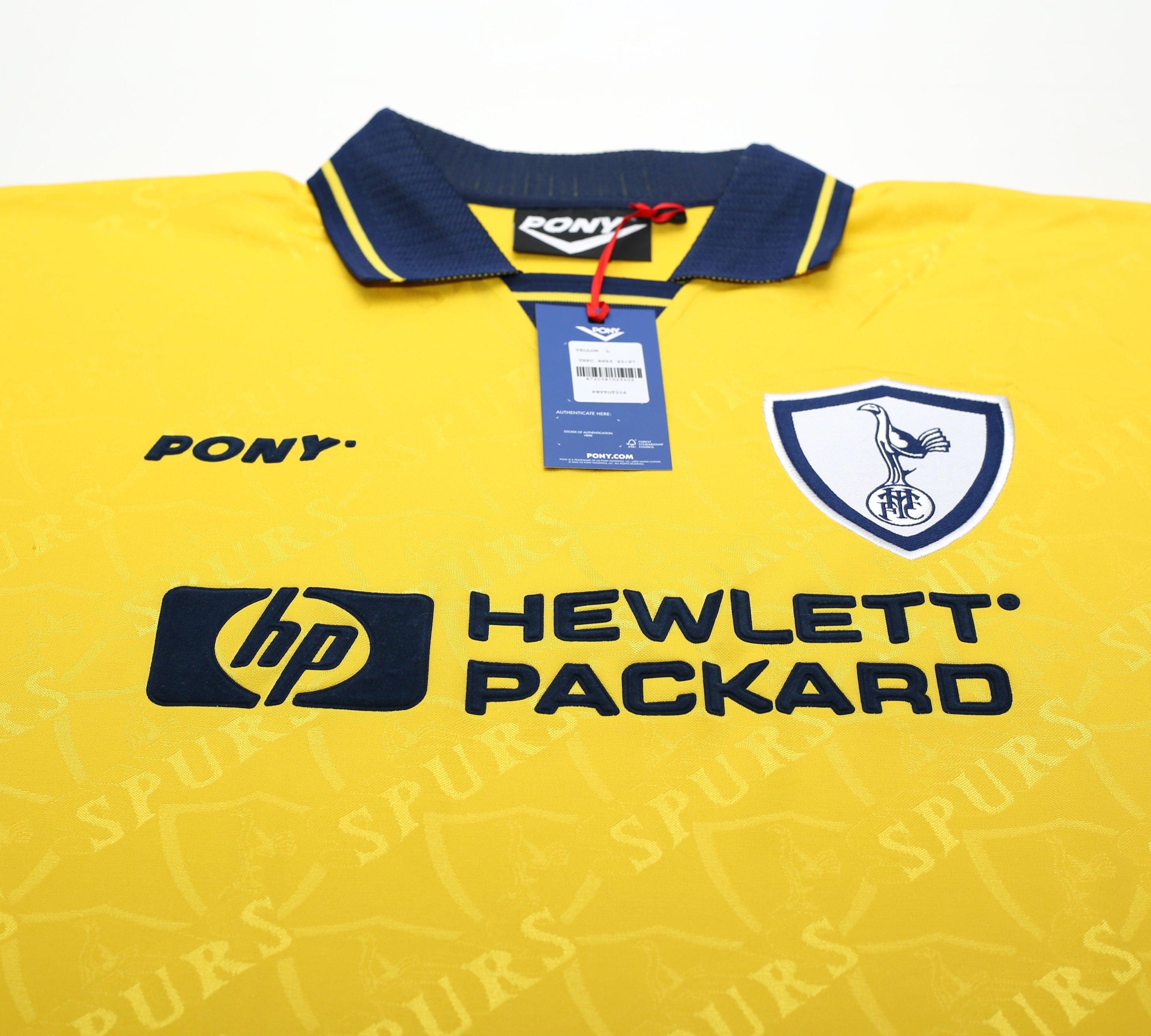 1995/97 TOTTENHAM HOTSPUR Retro PONY Reissue Away Football Shirt