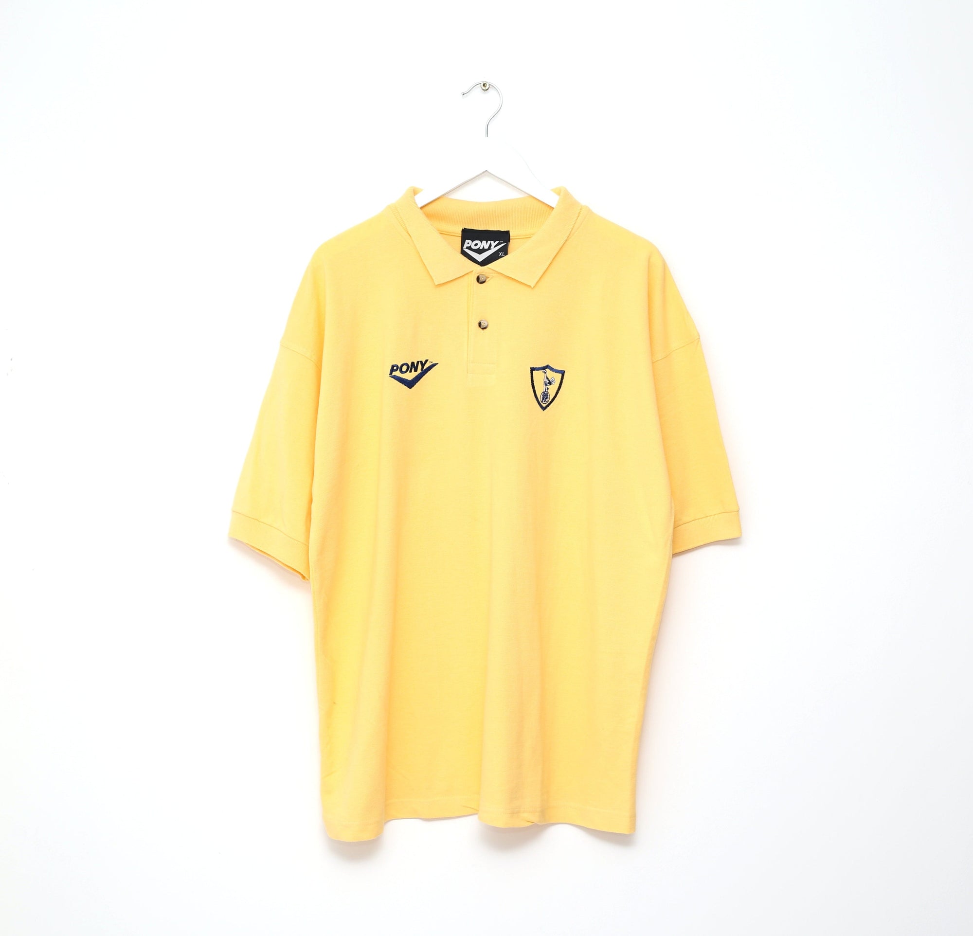 1995/97 TOTTENHAM HOTSPUR Vintage PONY Football Polo Shirt (XL)