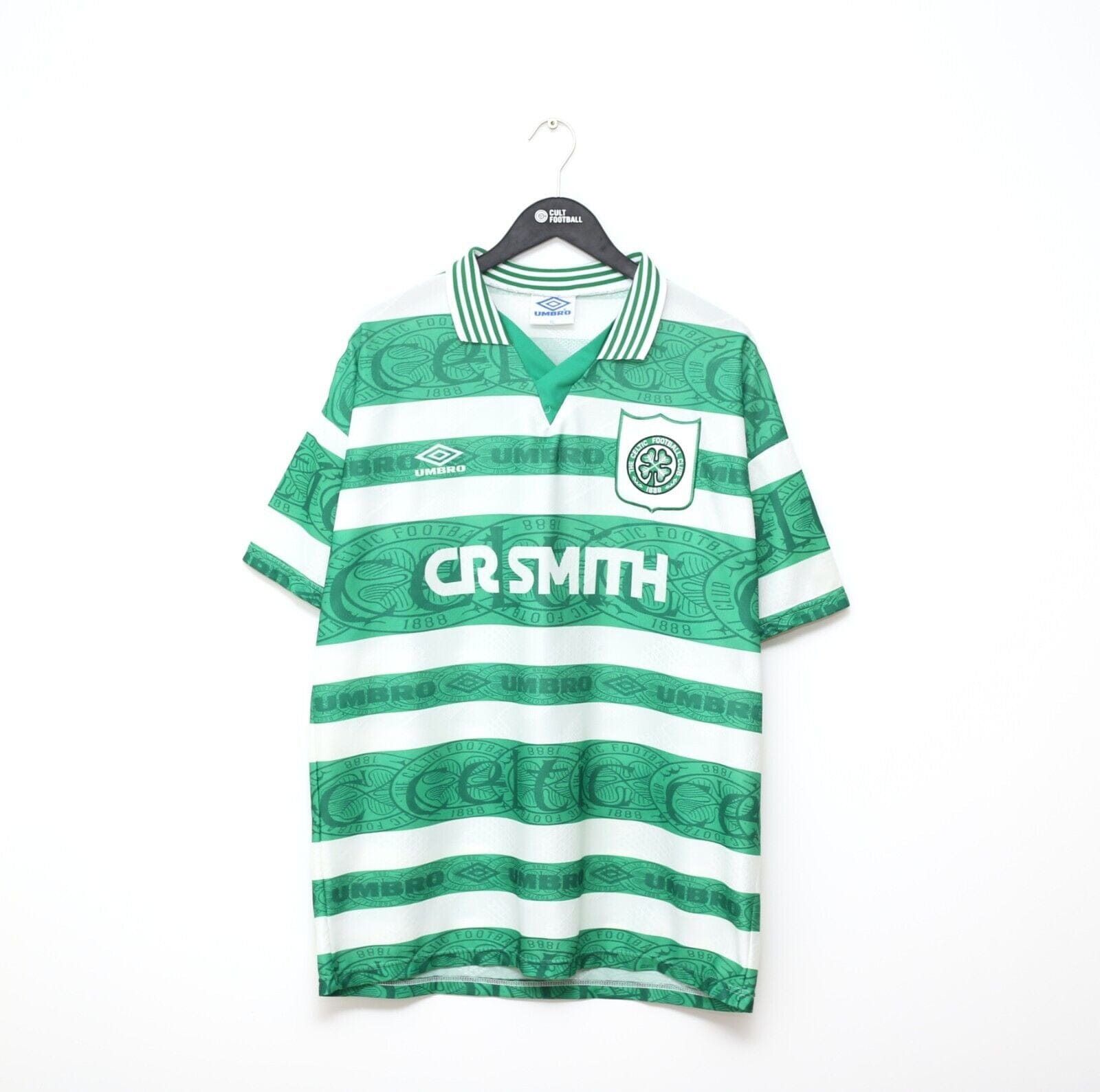 1995/97 VAN HOOIJDONK #9 Celtic Vintage Umbro Home Football 1995/97 VAN HOOIJDONK #9 Celtic Vintage Umbro Home Football