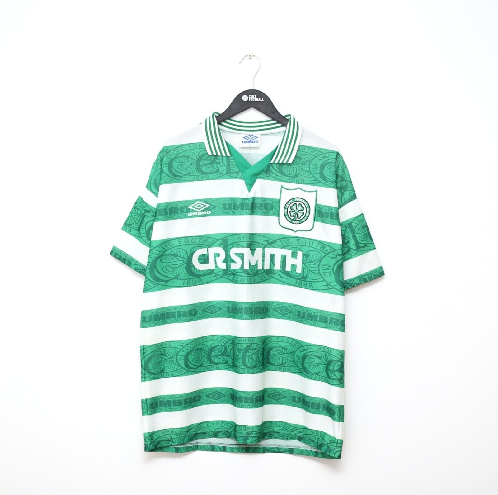 1995/96 Celtic Home Football Shirt / Old Classic Umbro Soccer Jersey