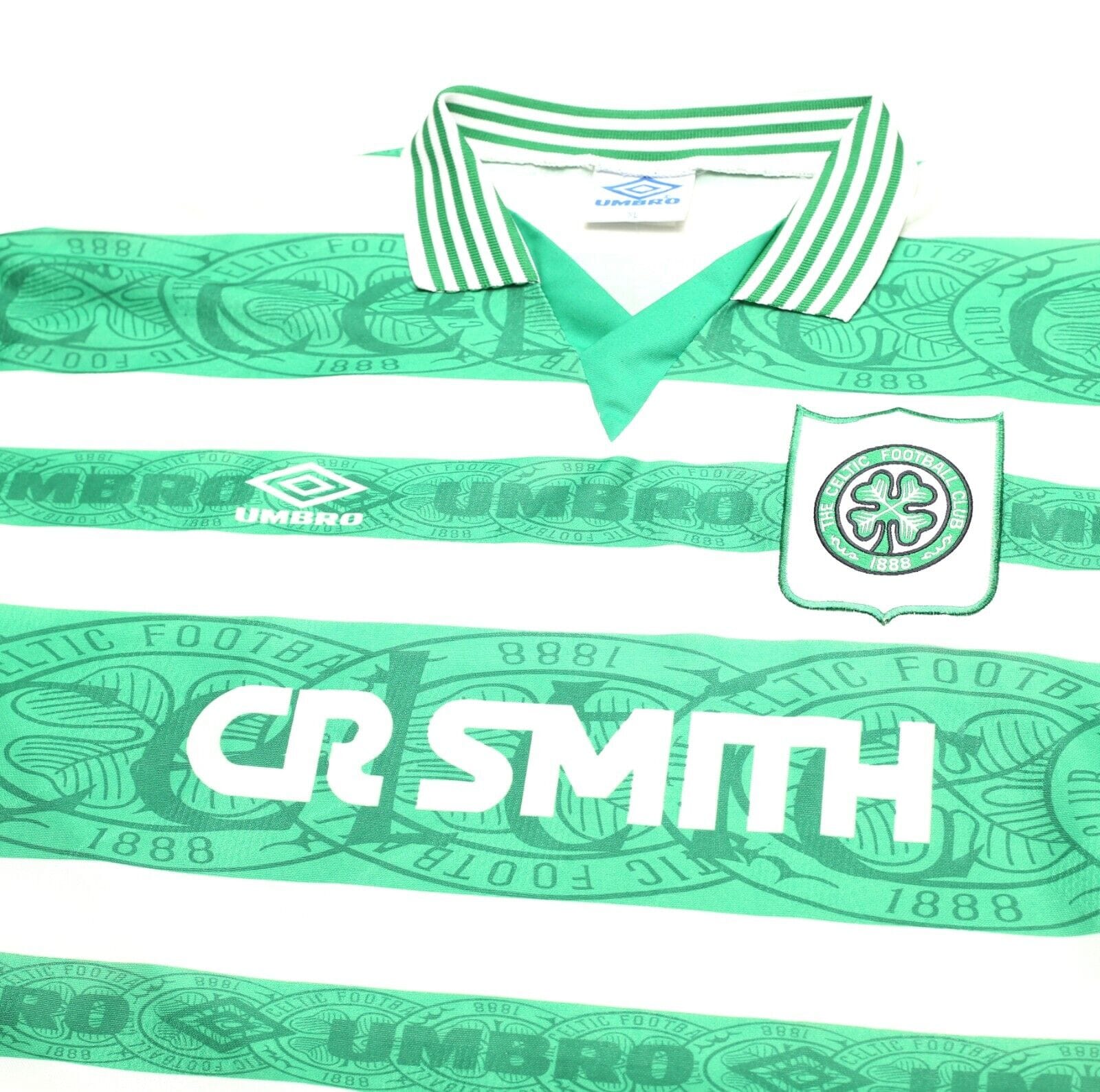 1995/97 VAN HOOIJDONK #9 Celtic Vintage Umbro Home Football 1995/97 VAN HOOIJDONK #9 Celtic Vintage Umbro Home Football