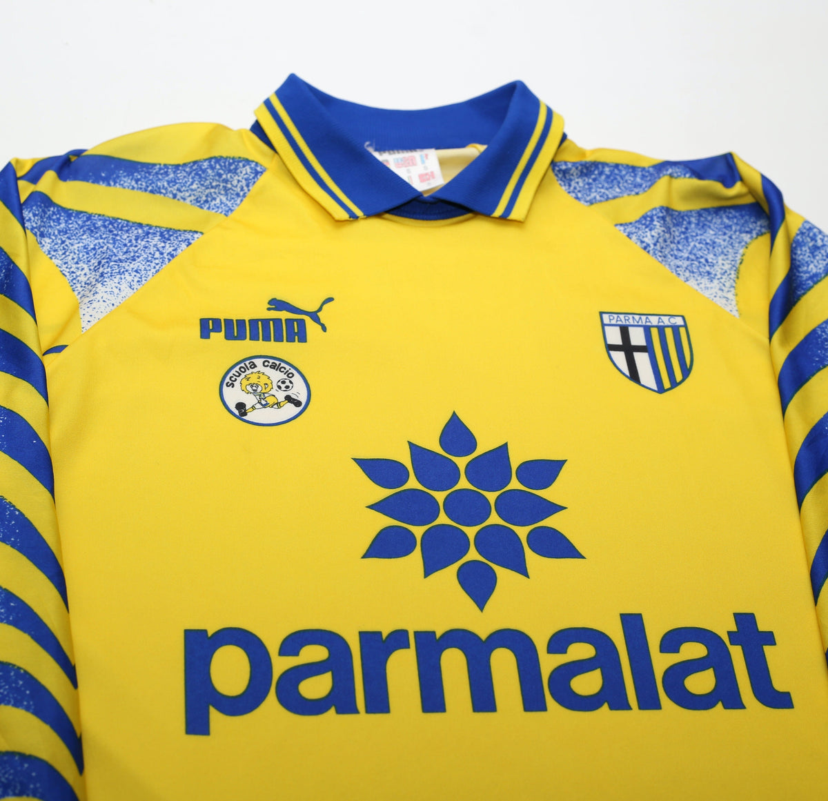 1995/97 ZOLA #10 Parma Vintage PUMA Home Football Shirt Jersey (S/M) Italy