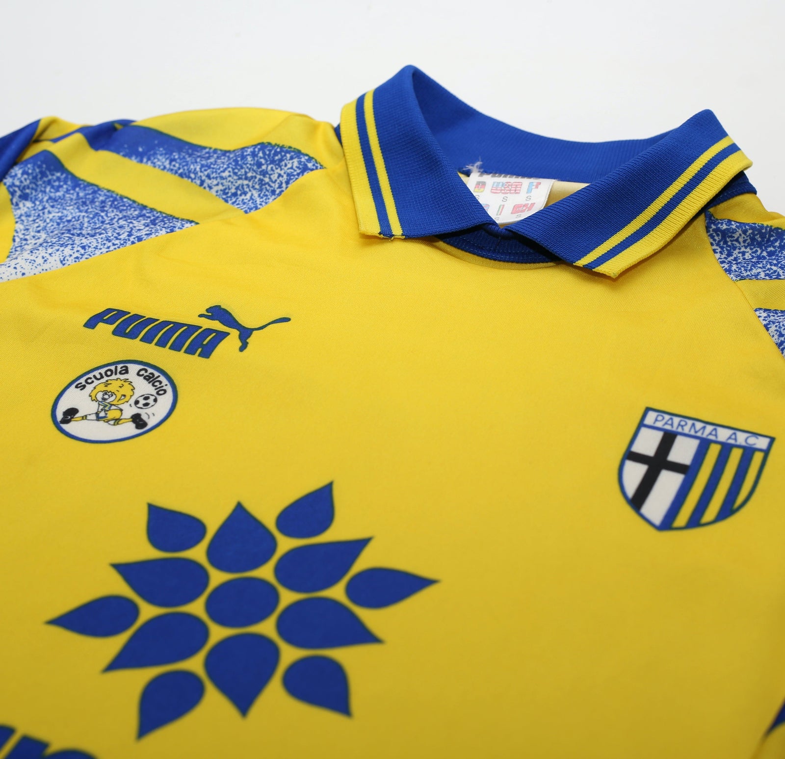 1995/97 ZOLA #10 Parma Vintage PUMA Home Football Shirt Jersey (S/M) Italy