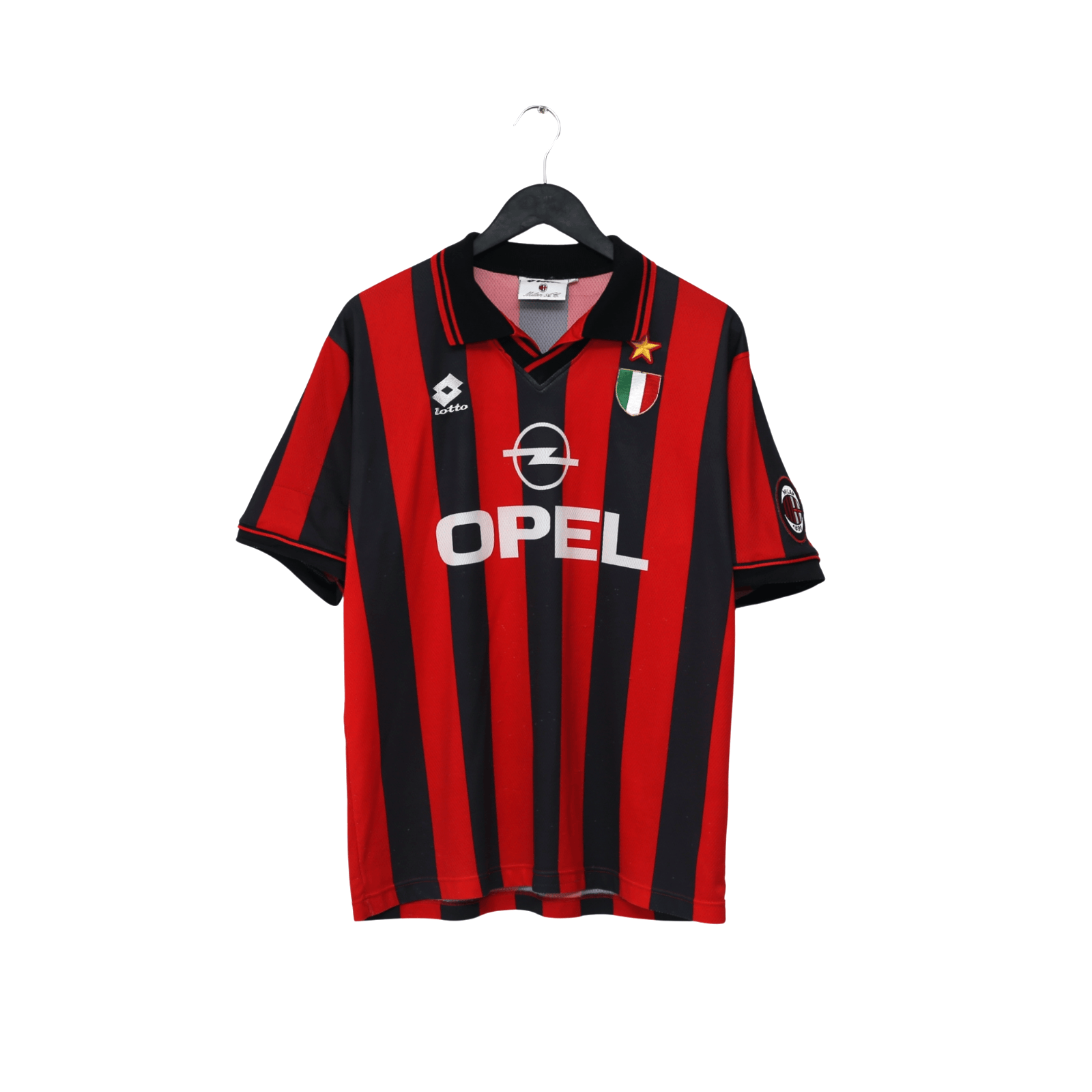 1996/97 AC Milan Vintage Lotto Home Football Shirt (L)
