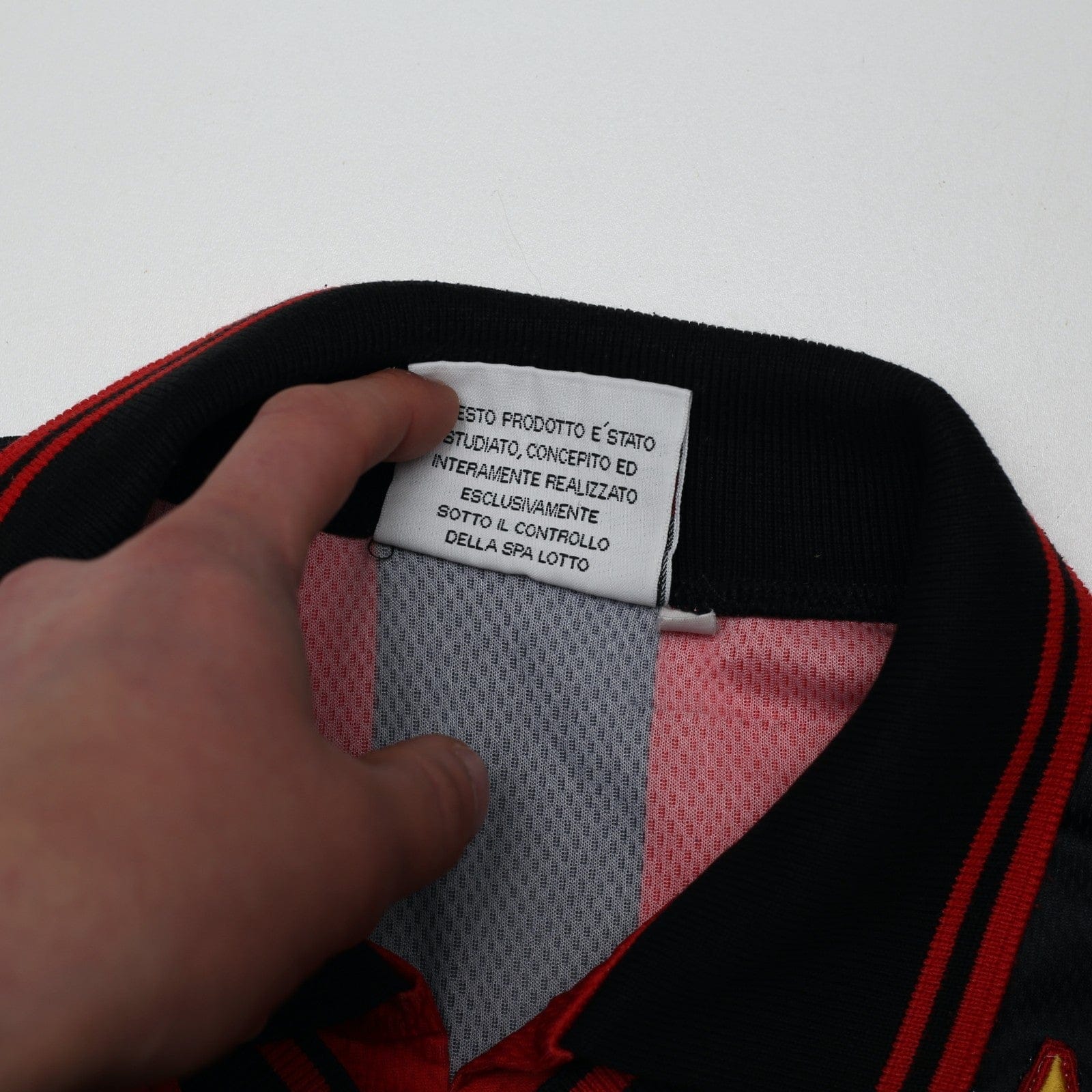1996/97 AC Milan Vintage Lotto Home Football Shirt (L)