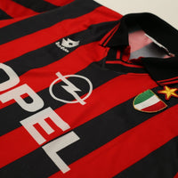 1996/97 AC Milan Vintage Lotto Home Football Shirt (L)